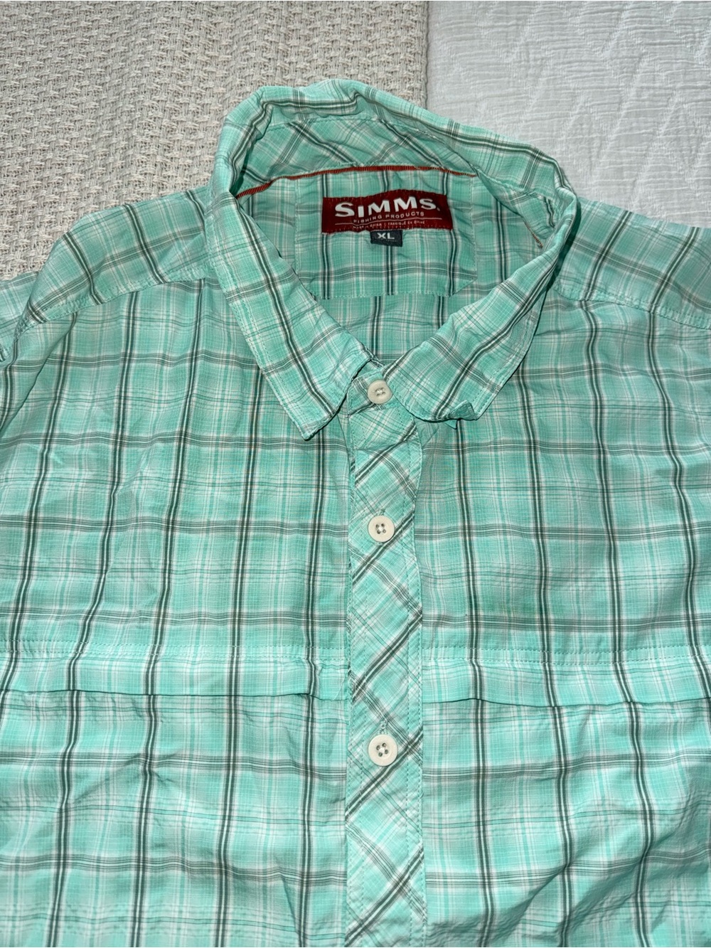 SIMMS men’s fishing button down shirt